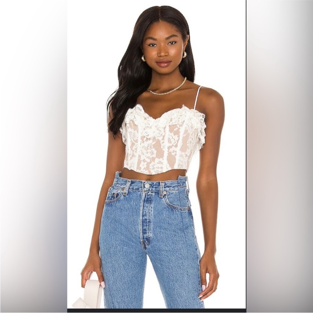 Elegant White Lace Crop Top